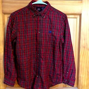 Boys plaid button down shirt